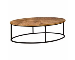 Tower Living Salontafel Viola - Rechthoek Naturel Hout - 135x75x45cm