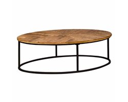 Tower Living Salontafel Viola - Rechthoek Naturel Hout - 135x75x45cm