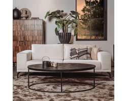 Tower Living Salontafel Viola - Rechthoek Zwart Hout - 135x75x45cm