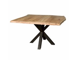 Tower Living - Soria eettafel vierkant - 130 cm - bruin