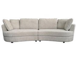 Tower Living Sunderland 3-zits bank met ronde vormen – Ivory