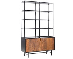 Tower Living - Taviano boekenkast - 140 cm - bruin