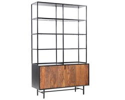 Tower living Taviano bookcase with 2 drs. 110x40x180