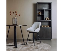 Tower Living Trino Barstoel - fabric Trenza 04 white (draaibaar)