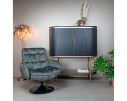 Tower Living - Tropea draaifauteuil - donkergroen