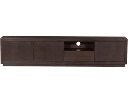 Tower Living tv meubel Mincio 220x42x50 cm donkerbruin eiken