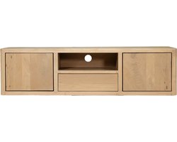 Tower Living tv meubel zwevend/ staand Tenna 150x45x40 cm mangohout naturel