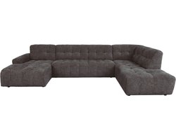 Tower Living U-bank Memphis Chaise L - 3-seater - Ottoman R - Haga 16 charcoal