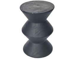 Tower Living - Vinci (due) bijzettafel - ø30 cm - zwart