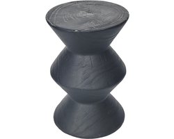 Tower living Vinci (due) side table 30x30x45 black vulcano