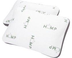 Traagschuim Hoofdkussen met 3D-rand - Hemp/Katoen - Zydante Swisstech®