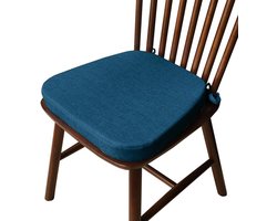 traagschuim zitkussen linnen stoelkussens voor eetkamerstoelen met stropdassen keukenstoelkussens antislip U-vorm stoelkussens,A,40x38x33cm