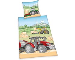 Tractor Beddengoed Set Katoen Renforcé 140x200cm met Kussensloop 70x90cm