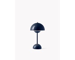 &Tradition Verner Panton Flowerpot VP9 tafellamp steel blue