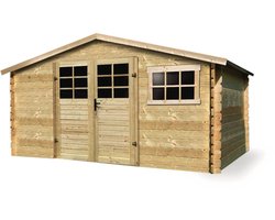 Traditioneel houten tuinhuisje - 11.56 m2 - 388 x 298 x 218 cm - 28mm