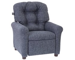 Traditionele kinderfauteuil voor peuters | Grijze stof | Comfortabel en veilig