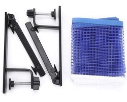 Tragbaar tafeltennisnet met metalen clips voor eenvoudig gebruik en optimale speelervaring