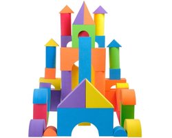 TRANKIELO® - 30-Delige Set Zachte Schuim Bouwstenen – Educatieve Stapelblokken voor Kinderen – Veilig Baby Badspeelgoed – Leerzaam Kinderspeelgoed voor 18+ Maanden