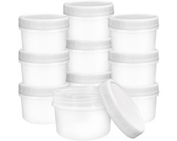 TRANKIELO® - Duurzame Glazen Potten Set – 20 Stuks 160ml – Schroefsluiting – Voor Bewaring Voedsel en Inmaak