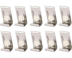Trankielo - Fotolijst Hardware - 60 stuks Poster- en Fotohangers voor ophangen van foto's - Muur Foto Fotolijst Zwitserse Clip - Draaiende Haken - Ophang Hulpmiddel