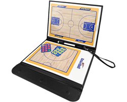 TRANKIELO® - Leren magnetisch schrijfbord voor trainers – Opvouwbaar en draagbaar – Tactisch bord met kleurrijke stukken