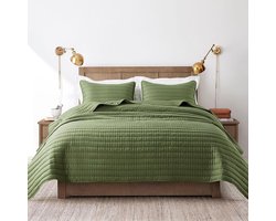 TRANKIELO® - Luxe Woondeken voor Alle Seizoenen – Ultra Zachte Microvezel Dekbed – Groen Knuffeldeken – Duurzame Woonkamer en Slaapkamer Accessoire – 300 x 270 cm