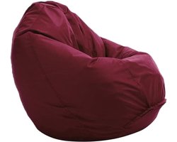 TRANKIELO® - Luxe Zitzak Classico M in Bordeaux, Ideale Gaming Stoel en Leesstoel, Wasbare en Afneembare Hoes, Veilige en Comfortabele EPS-Parels Vulling -