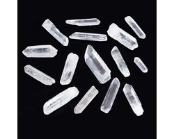 TRANKIELO® - Natuurlijk ruw kwartskristal - Heldere decoratieve stenen voor meditatie & huisdecoratie - Uniek en handgemaakt
