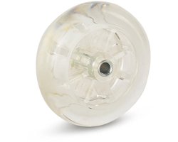 Transparant meubel wiel - 75mm - 100kg