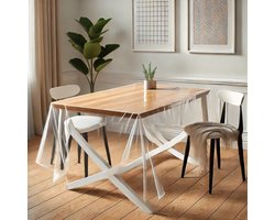 Transparant Tafelzeil – 140x250 cm – Waterafstotend – PVC – Afwasbaar