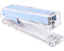 Transparante Acryl Heftang, Ergonomisch Ontwerp voor Kantoor en School, Moderne Bureau Accessoires, Eenvoudig in Gebruik, Blauw
