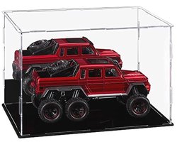 Transparante acryl vitrine organizer met spiegel - Stofvrije bescherming voor collectie en speelgoed (30 x 19,8 x 19,8 cm)