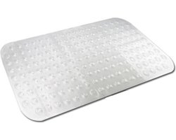 Transparante antislip badmat / douchemat 52 x 53 cm - Douchematten/badmatten - Badkamer accessoires matten