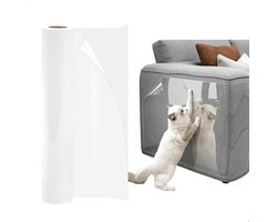 Transparante Beschermhoes voor Bank 30 x 300 cm, Flexibele Krabpaal voor Katten, Meubelbescherming en Krabpreventie