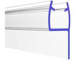 Transparante Doucheafdichting voor Glazen Deuren - Waterafstotend Rubber Profiel voor Douchewand 6 mm Dikte, 2 Meter Lengte