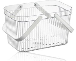 Transparante Douchemand met Handvat voor Opbergen Badkamerartikelen