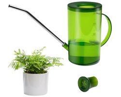 Transparante Gieter voor Kamerplanten met Lange Tuit - 1L Kunststof Tuinaccessoire