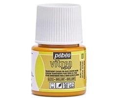 Transparante Glasverf voor Kunst op Glas - Zon Geel - 45 ML