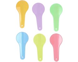 Transparante Kleurpaddels - 6st.