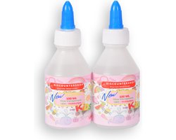 Transparante Knutsellijm voor Kinderen - Set van 2 Flessen van 100 ml - Veilige en Niet-giftige Hobbylijm voor School en Thuisgebruik
