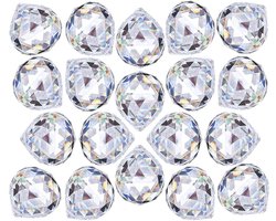 Transparante Kristallen Bal Prisma 20mm - Feng Shui Glazen Bol - 30 Stuks - Decoratie voor Plafondlampen en Kantoor - Bruiloft en Thuis Feng Shui Opties