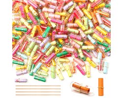 Transparante Love Letter Capsules - Kleine Capsules voor Etikettering - 21x7 mm en 10x0,3 cm