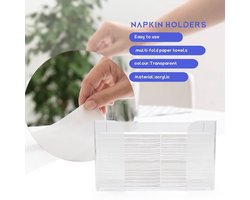 Transparante papieren handdoekhouder - ruimtebesparend - acryl