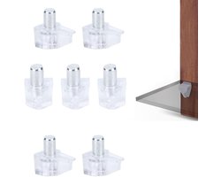 Transparante Planksteunen, 50 Stuks - Plastic Boekenkast Steunen voor Meubel, Kast en Wandplank