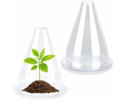 Transparante plantbeschermhoezen - tuinaccessoires - plantenbescherming - stalen hoezen - buitengebruik