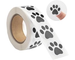 Transparante Pootafdrukstickers - 500 Stuks Zelfklevend voor Kinderverjaardagsdecoraties