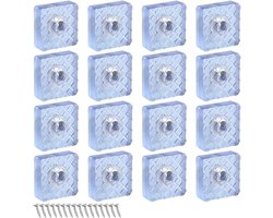 Transparante Siliconen Voetbeschermingspads - 16 Stuks Antislip Rubber Voetjes voor Meubels, Stoelen en Tafels (30x30x10mm)
