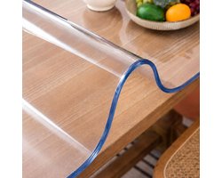 Transparante Tafelbeschermer 120cm x 80cm – Dikke PVC Tafelfolie – Waterdicht, Krasbestendig en Voedselveilig