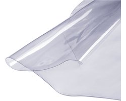 Transparante Tafelkleedbeschermer, 48 Inch (1230 mm) Rond, 1,5 mm Dik PVC Plastic Tafelkleed, Waterdichte Bureaubeschermer voor Bureau, Salontafel en Eettafel