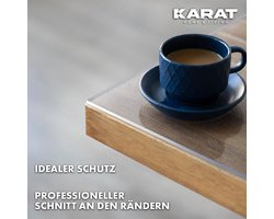 Transparante Tafelzeil op Maat met Afgeschuinde Rand - Beschermfolie voor Eettafel en Salontafel
